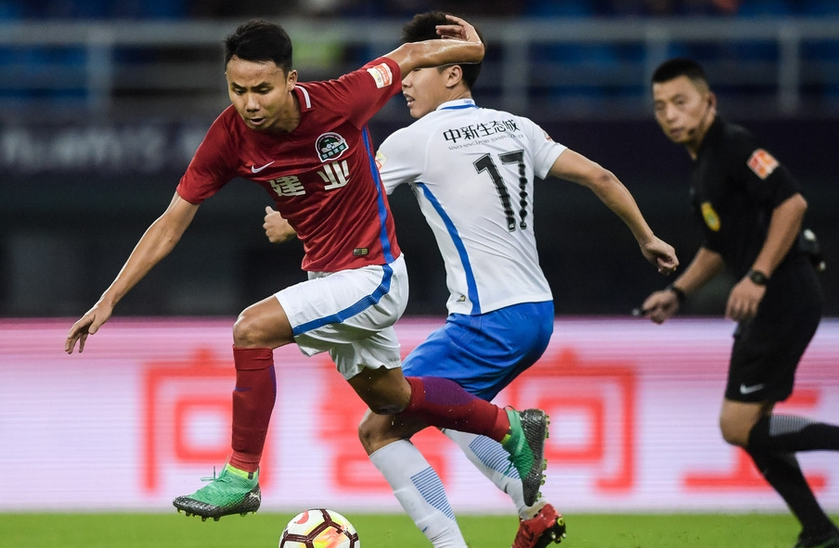 河南建业客场逆转，击败天津泰达